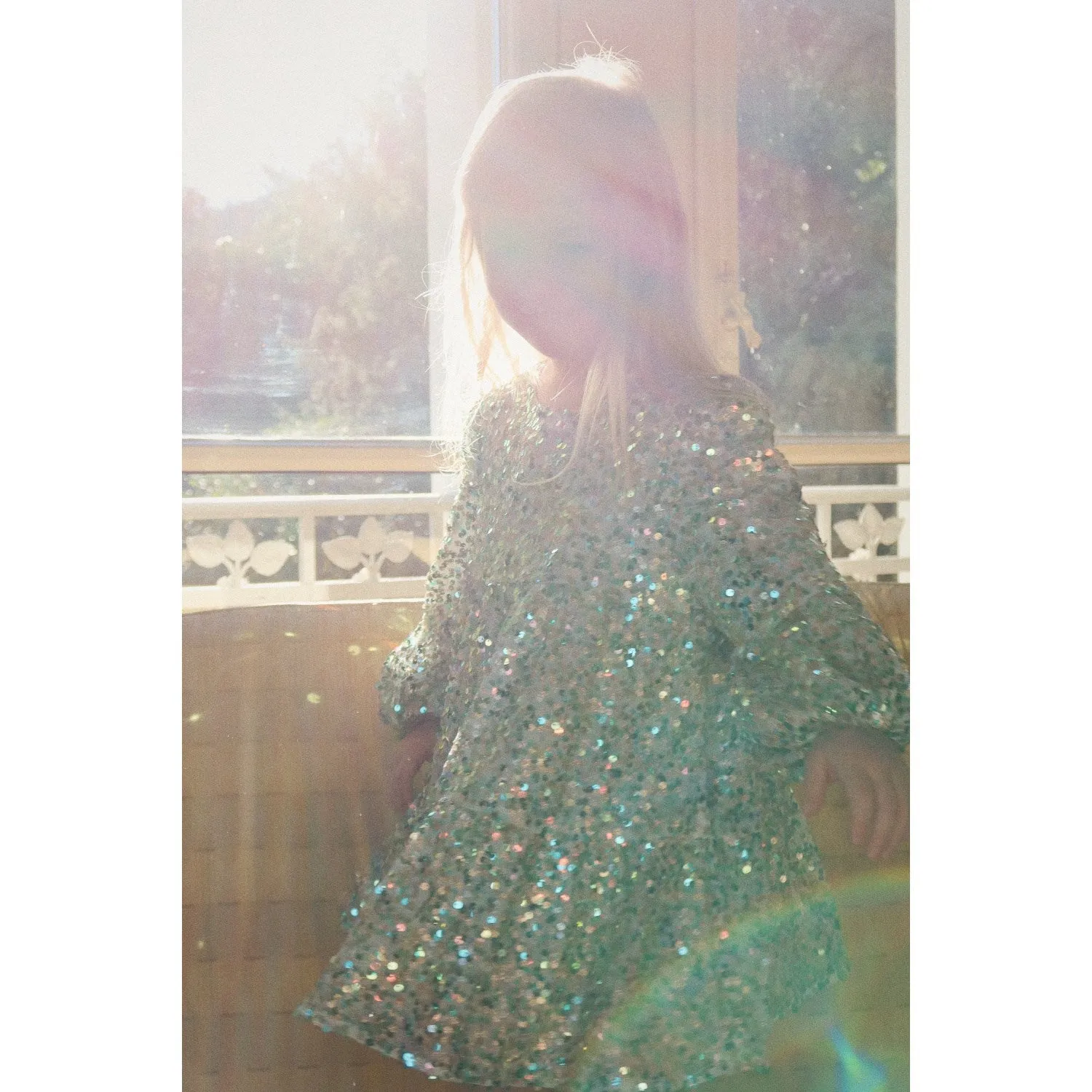Konges Sljd Green Lila Sequins Dress