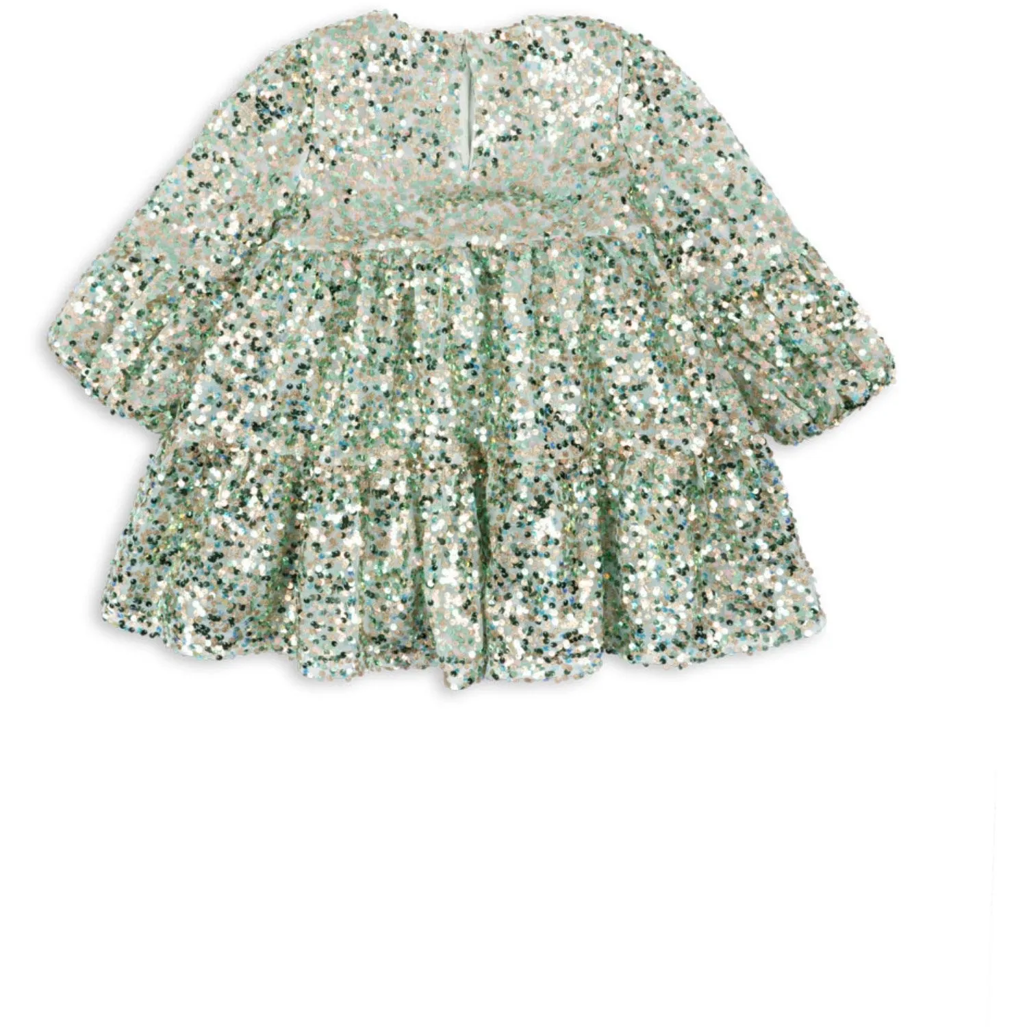 Konges Sljd Green Lila Sequins Dress