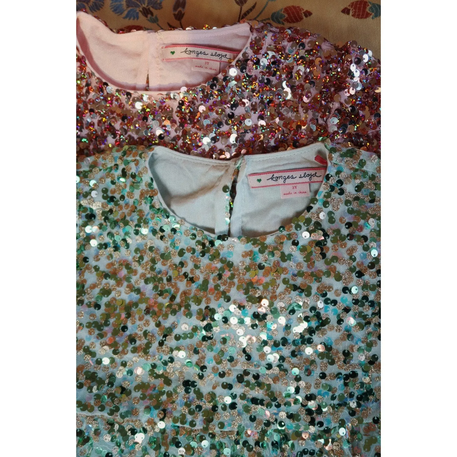 Konges Sljd Grey/Rosa Lila Sequins Dress