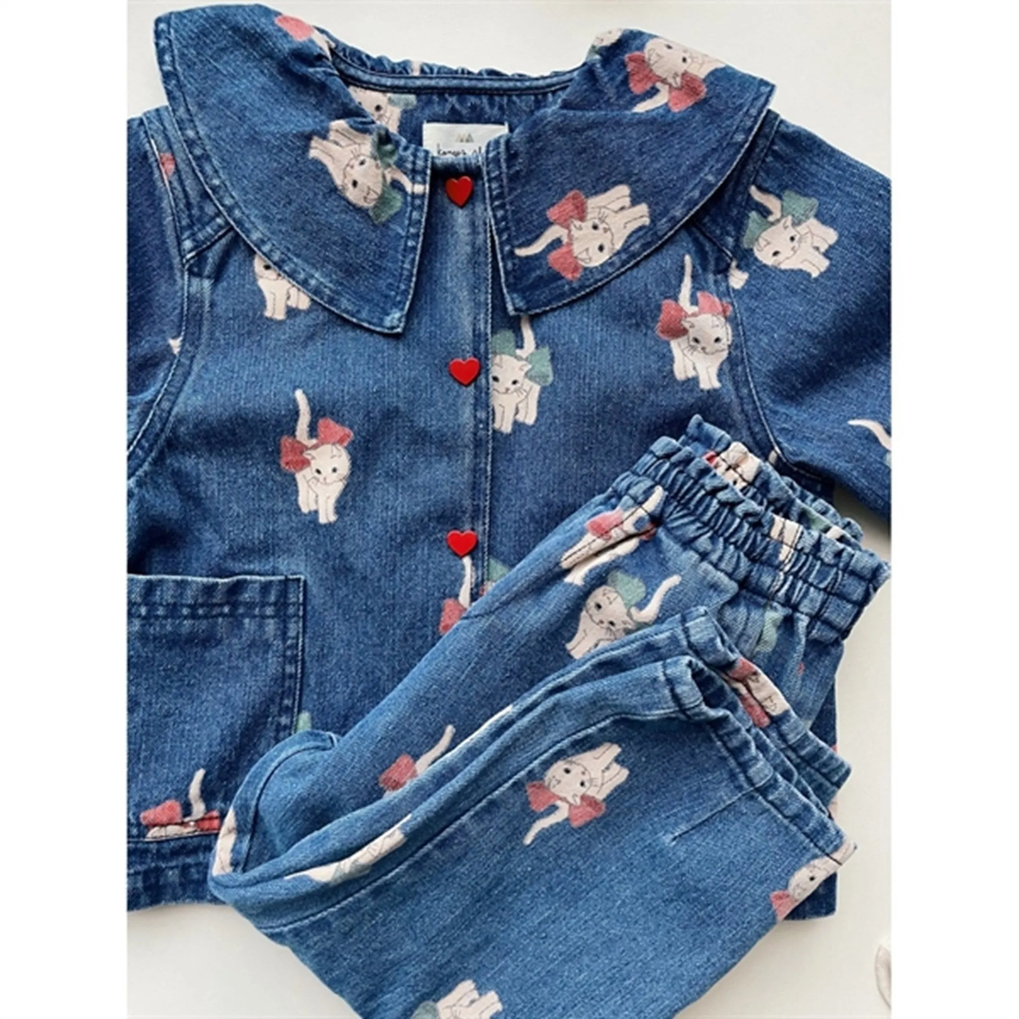 Konges Sljd Kitty Bow Magot Denim Shirt