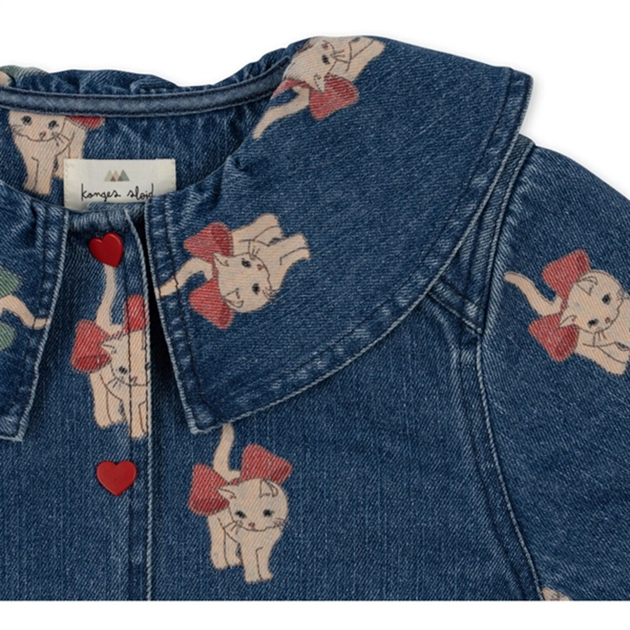 Konges Sljd Kitty Bow Magot Denim Shirt