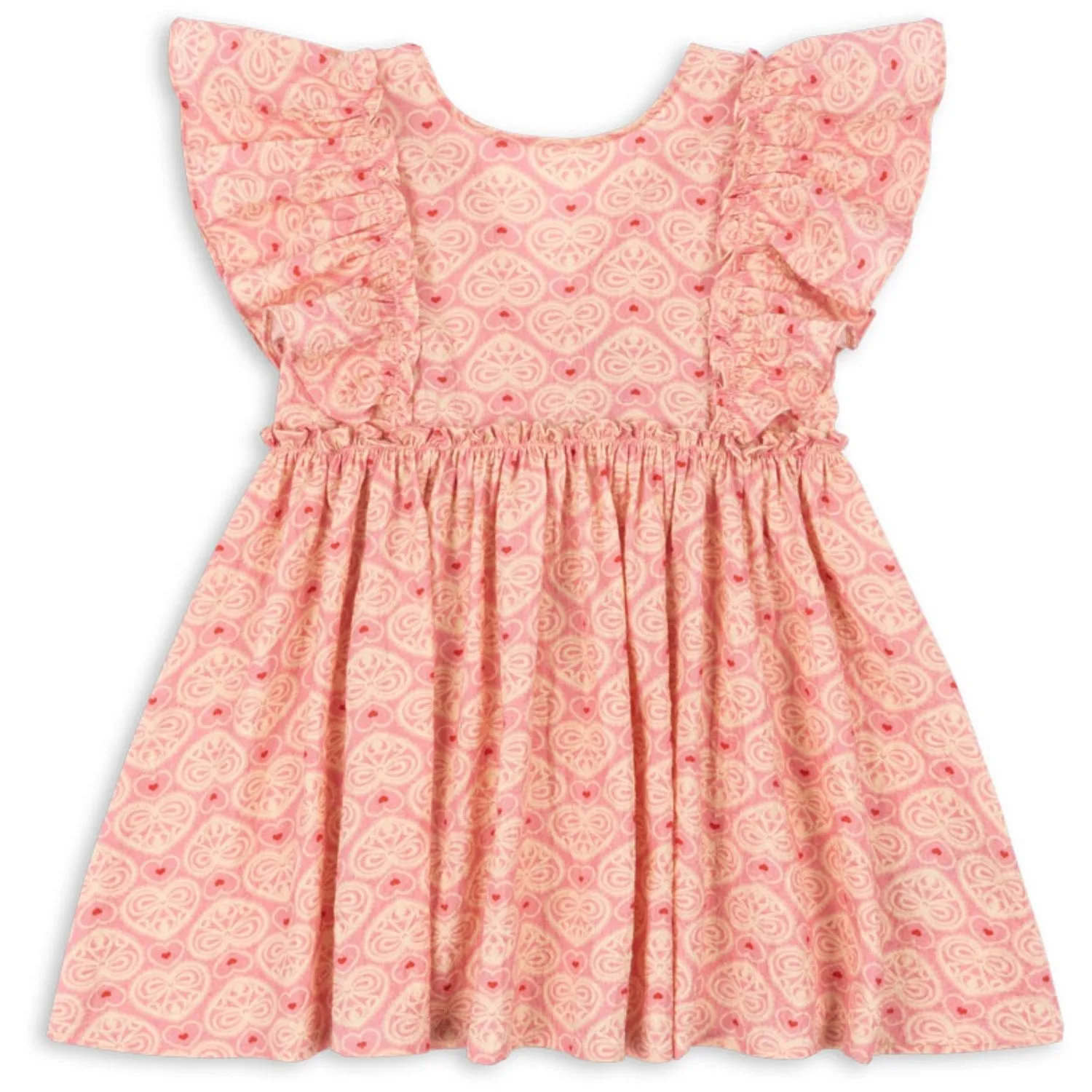 Konges Sljd Lacy Pink Ava Bow Dress Gots