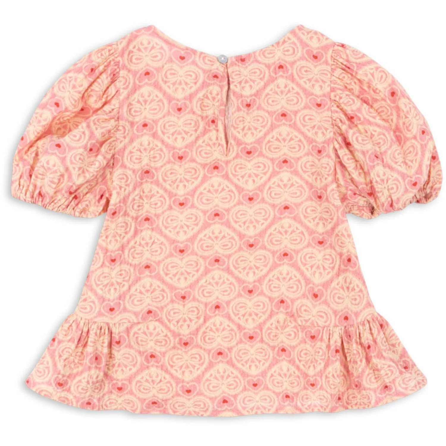 Konges Sljd Lacy Pink Ava Ss Blouse Gots