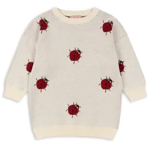 Konges Sljd Ladybug Lapis Knit Dress