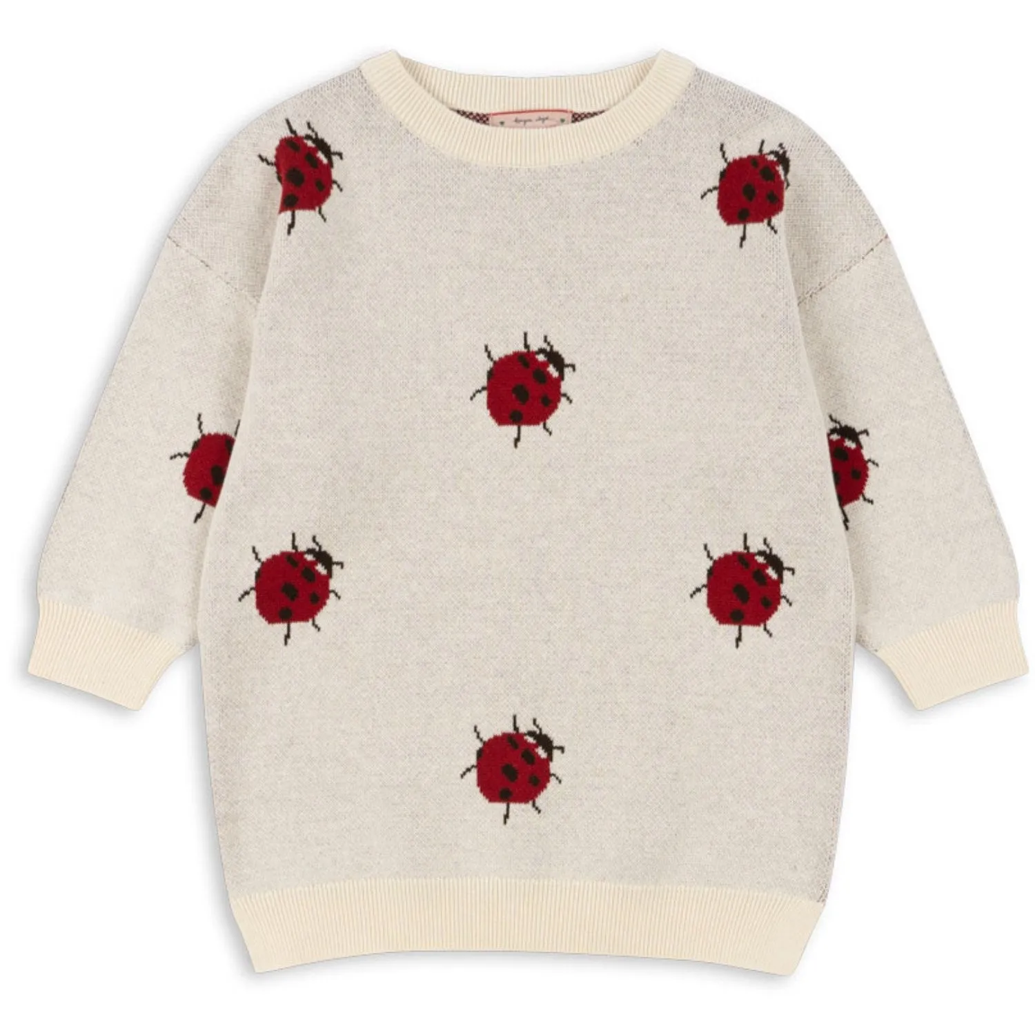 Konges Sljd Ladybug Lapis Knit Dress