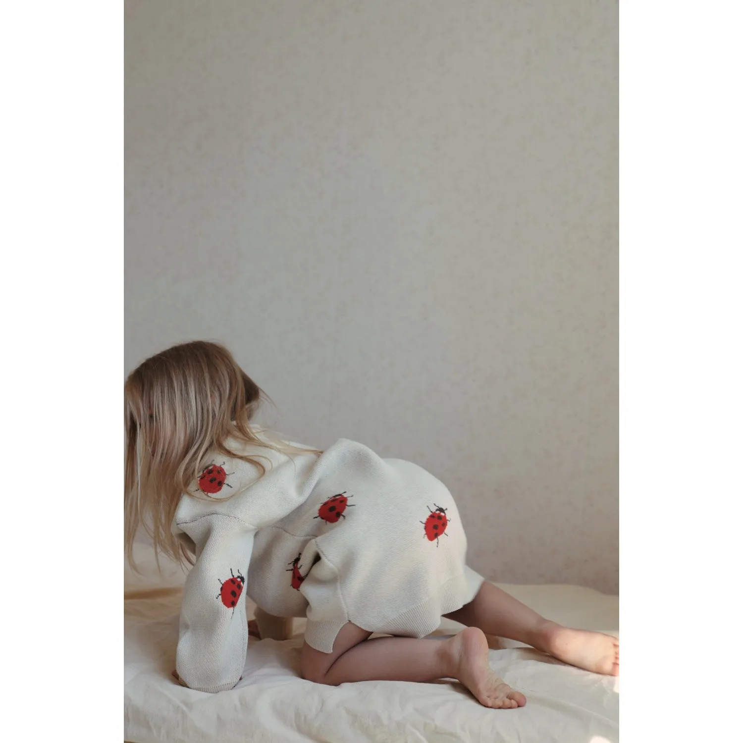 Konges Sljd Ladybug Lapis Knit Dress