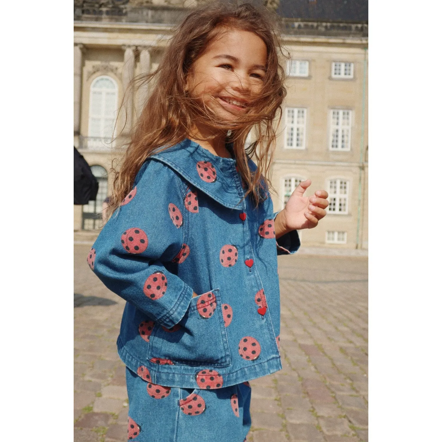 Konges Sljd Ladybug Magot Ladybug Denim Shirt Gots