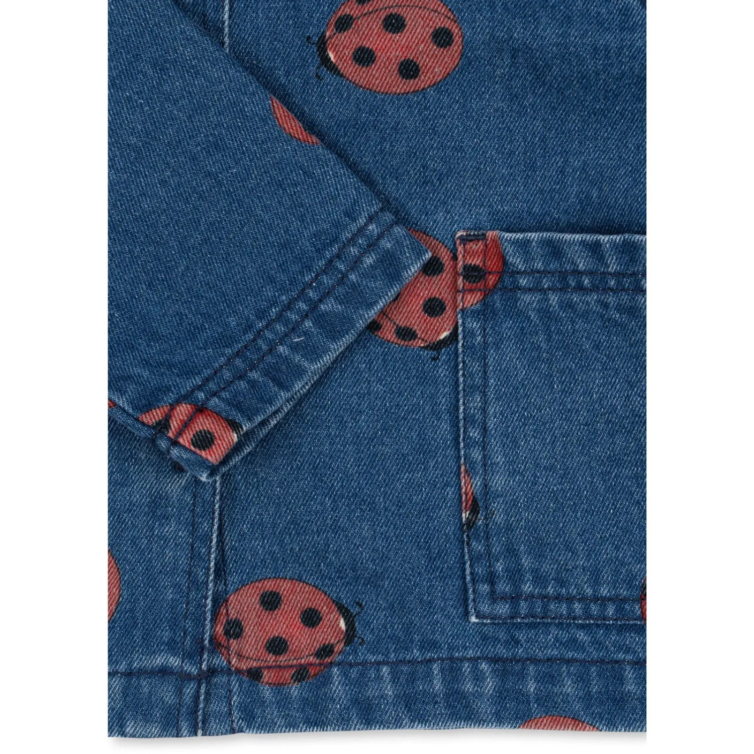 Konges Sljd Ladybug Magot Ladybug Denim Shirt Gots