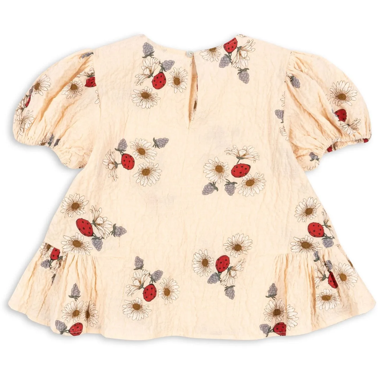 Konges Sljd Ladybug Vida Puff-sleeves Top