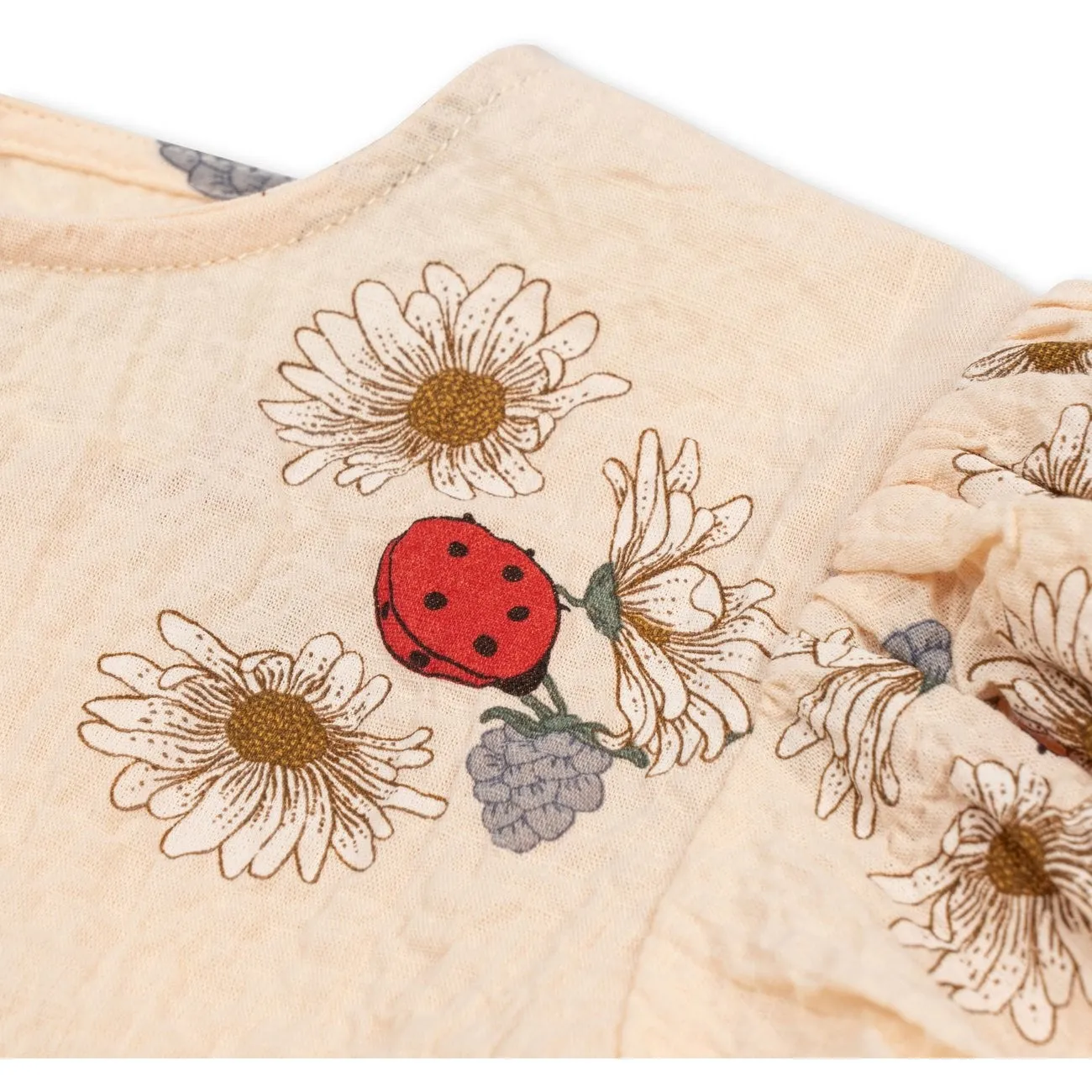 Konges Sljd Ladybug Vida Puff-sleeves Top