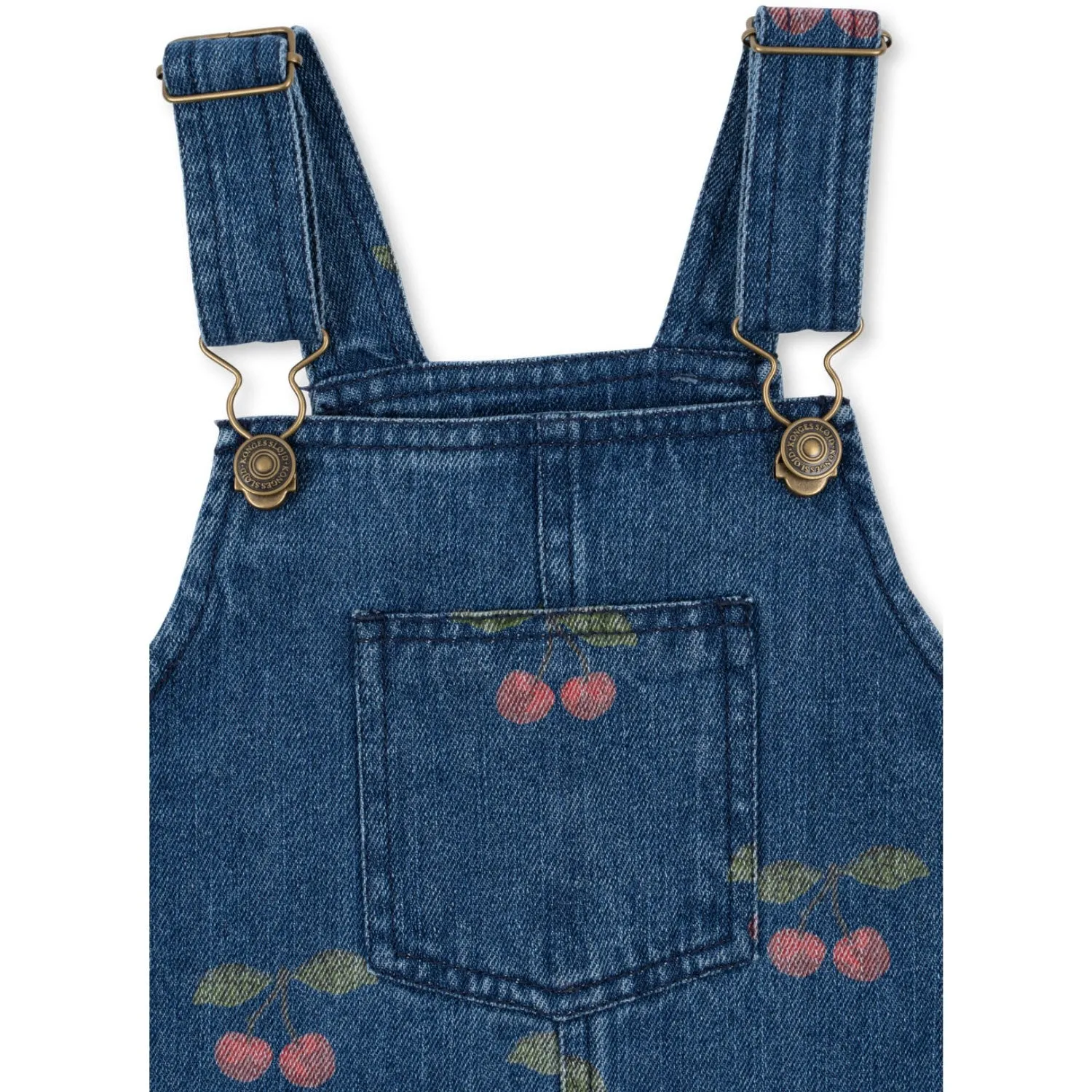 Konges Sljd Ma Grande Cerise Denim Magot Overall Dress Gots