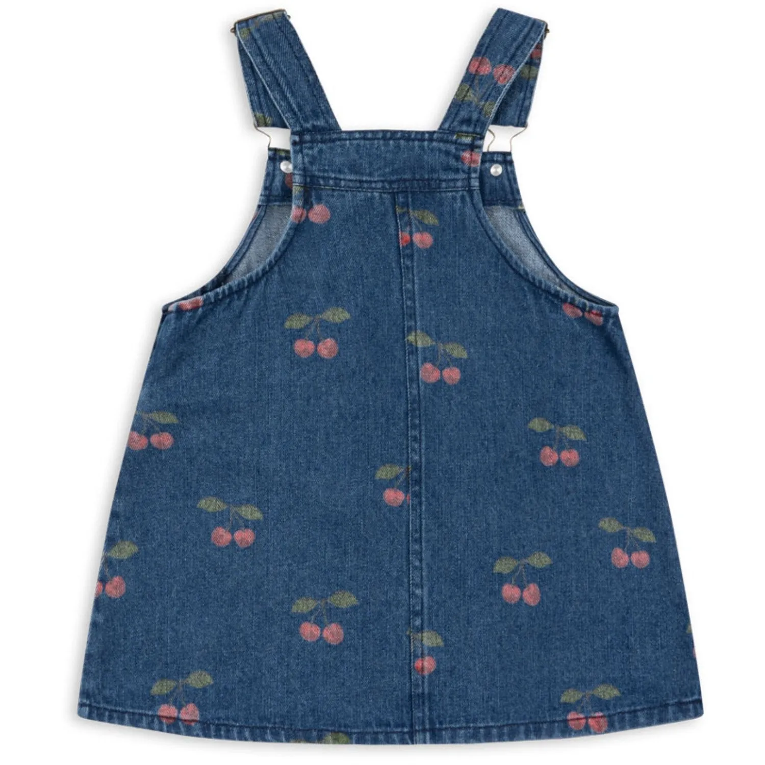 Konges Sljd Ma Grande Cerise Denim Magot Overall Dress Gots