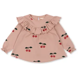 Konges Sljd Ma Grande Cerise Glitter Mellow Malli Cherry Glitter Blouse Gots