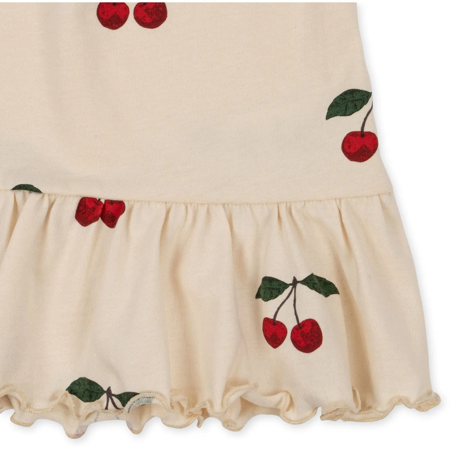 Konges Sljd Ma Grande Cerise Lin Frill Strop Top
