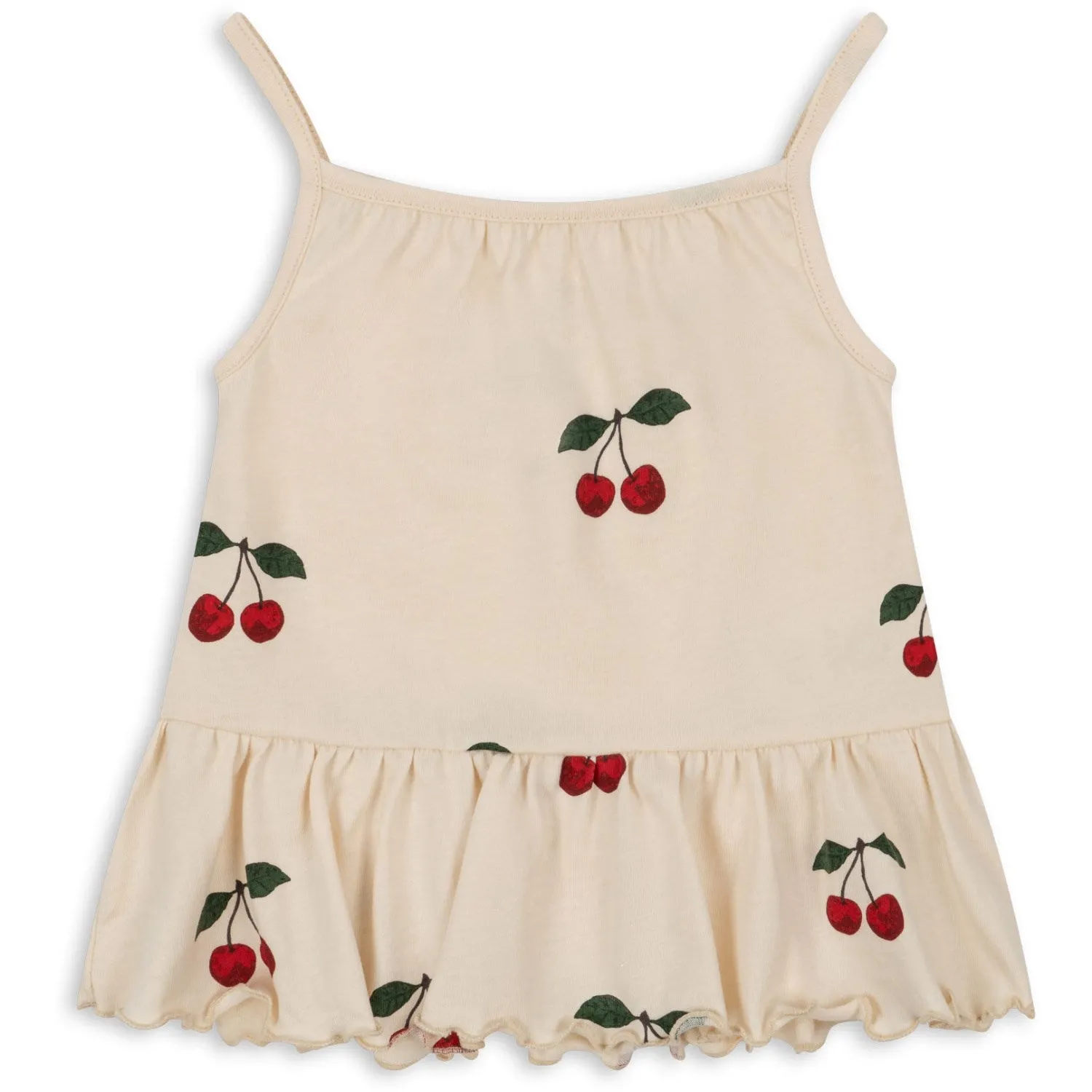 Konges Sljd Ma Grande Cerise Lin Frill Strop Top