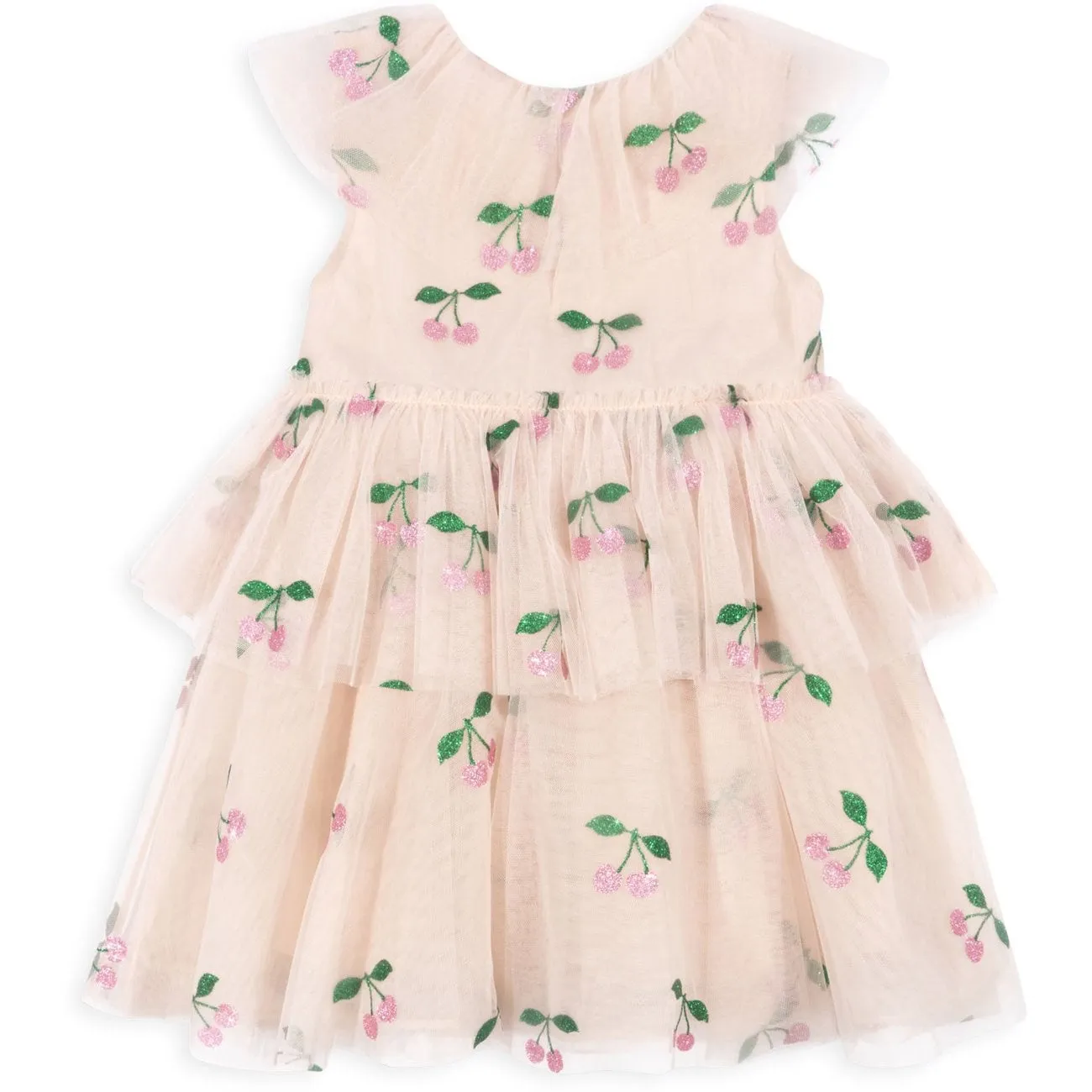 Konges Sljd Ma Grande Cerise Pink Glitter Mili Glitter Dress