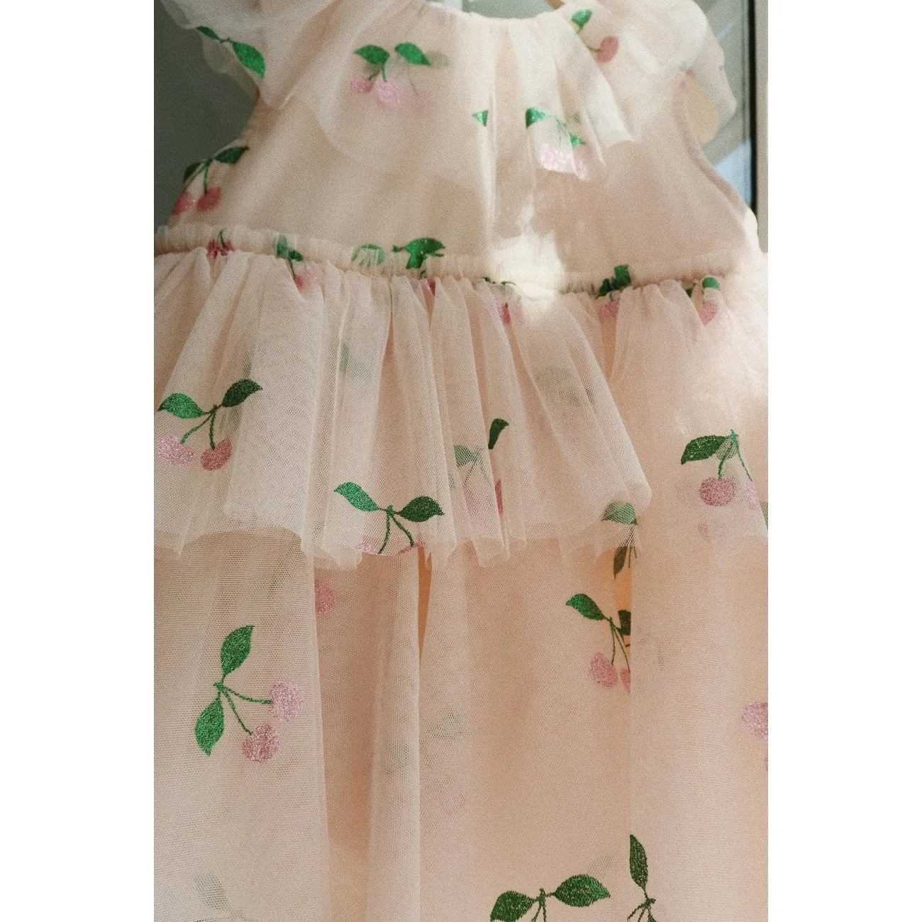 Konges Sljd Ma Grande Cerise Pink Glitter Mili Glitter Dress