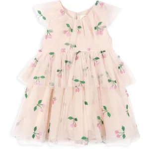 Konges Sljd Ma Grande Cerise Pink Glitter Mili Glitter Dress