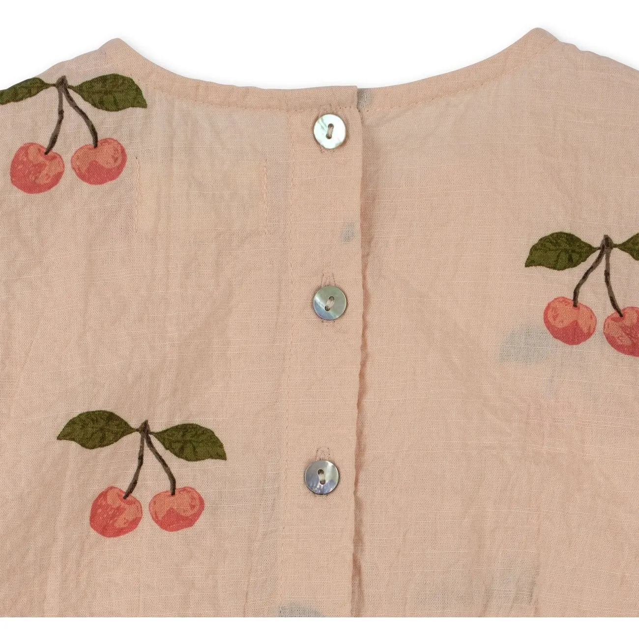 Konges Sljd Ma Grande Cerise Pink Vida Puff Sleeves Romper