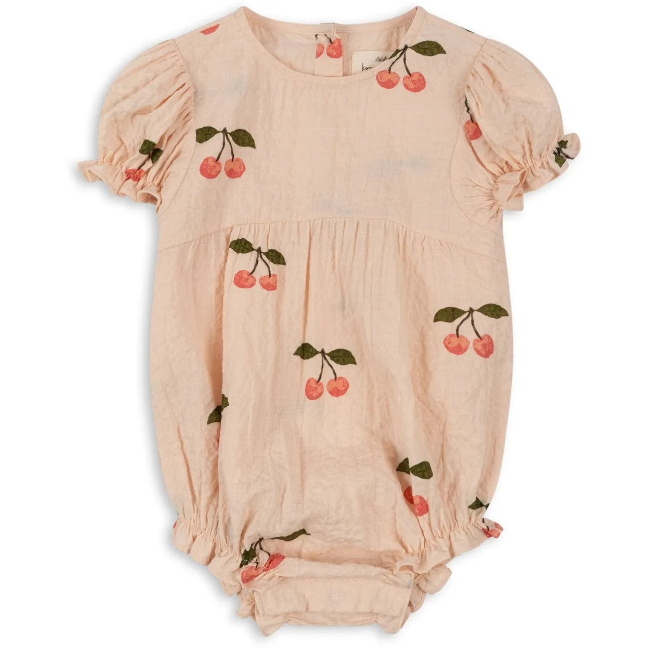 Konges Sljd Ma Grande Cerise Pink Vida Puff Sleeves Romper