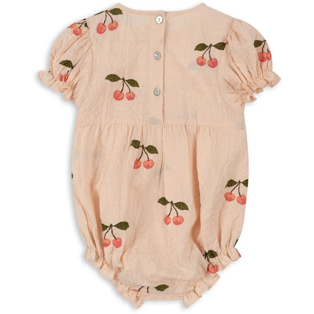 Konges Sljd Ma Grande Cerise Pink Vida Puff Sleeves Romper