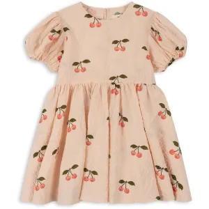 Konges Sljd Ma Grande Cerise Pink Vida Puffrmer Dress