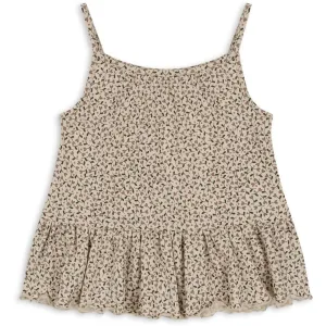 Konges Sljd Milk Tank Lin Frill Strop Top