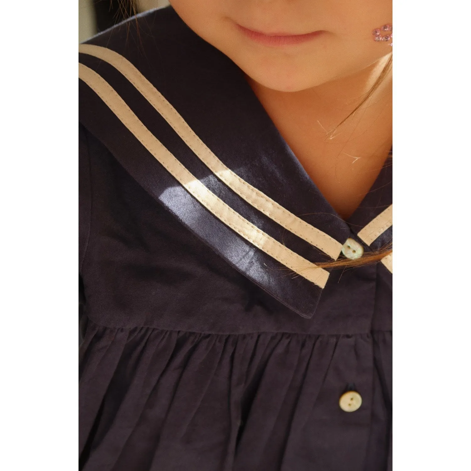 Konges Sljd Navy Blazer Sailor Dress Gots