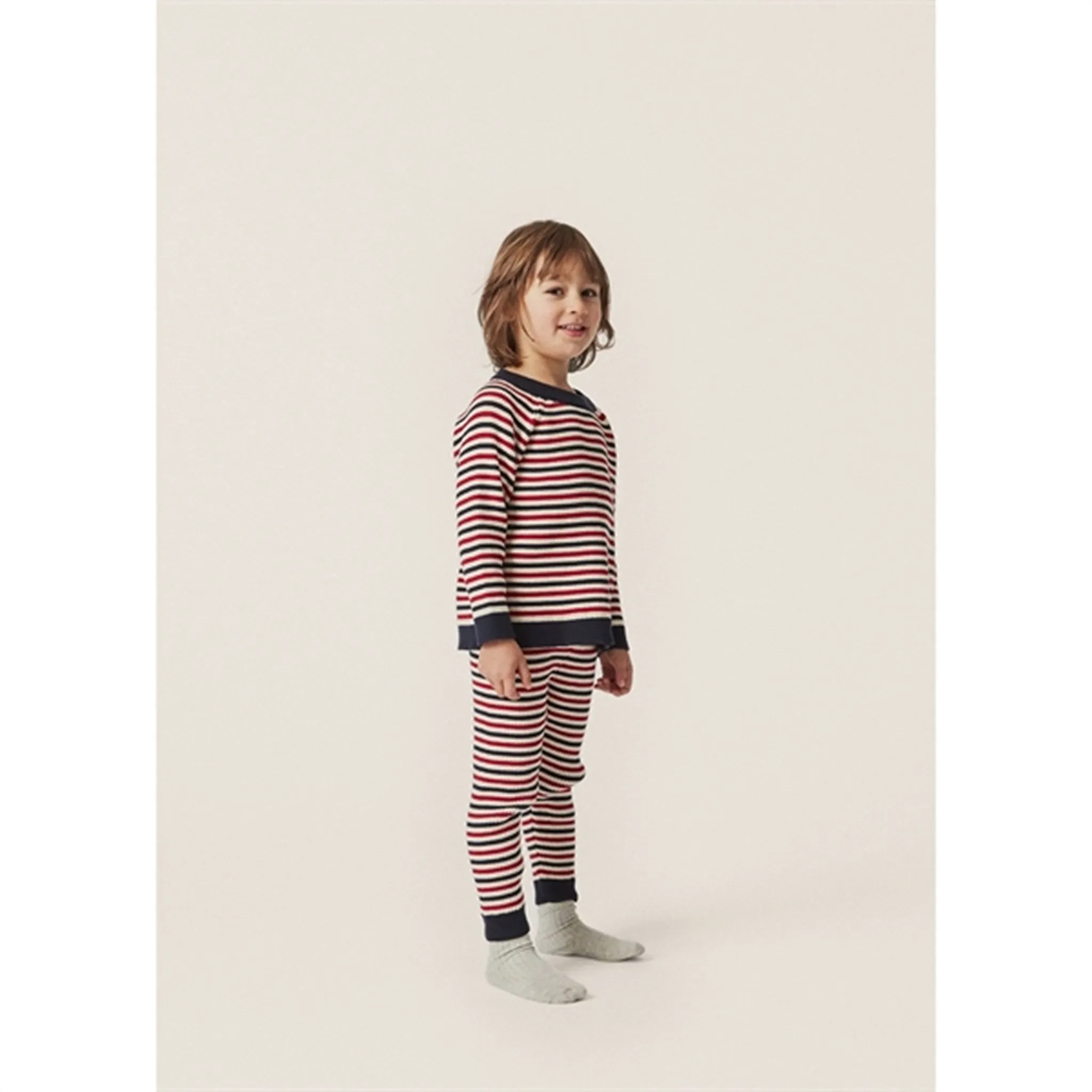 Konges Sljd Navy Stripe Meo Knitted Blouse
