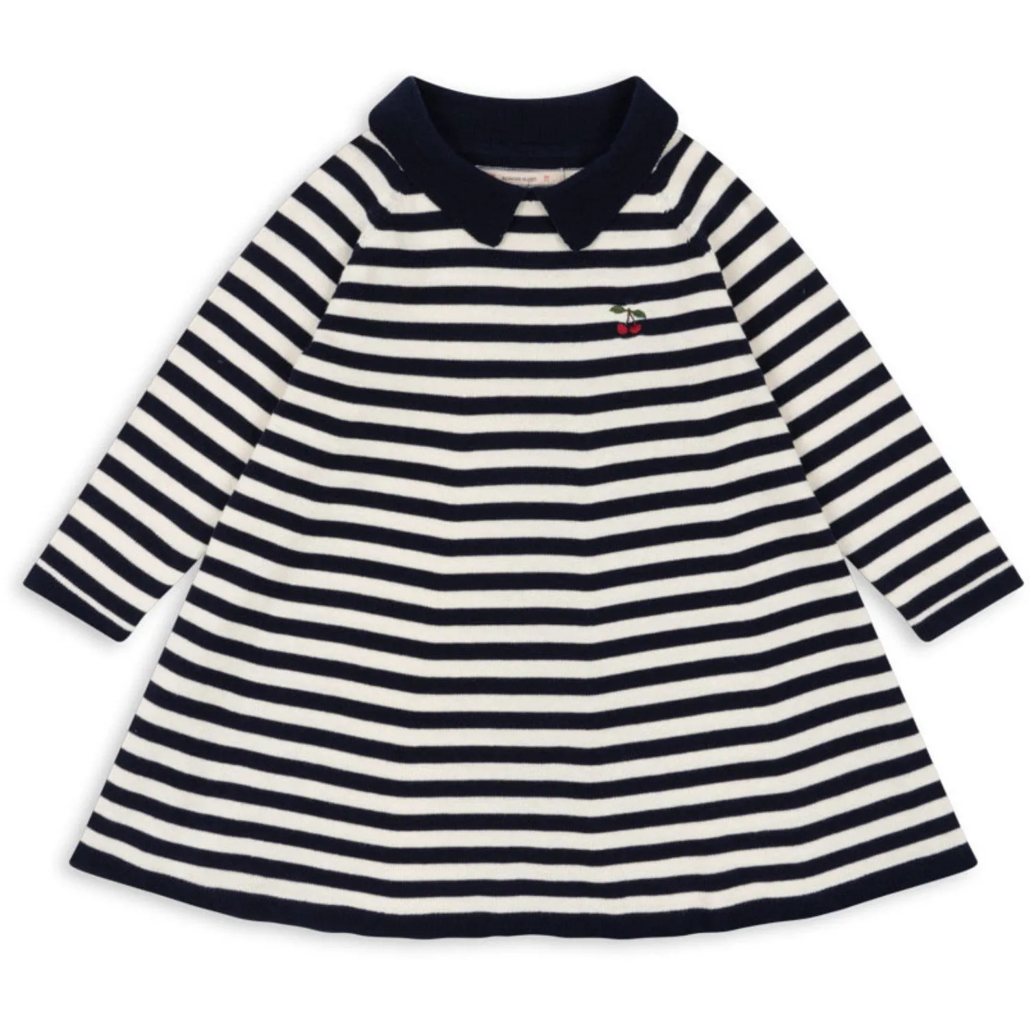 Konges Sljd Navy Stripe Venton Knit Dress Gots