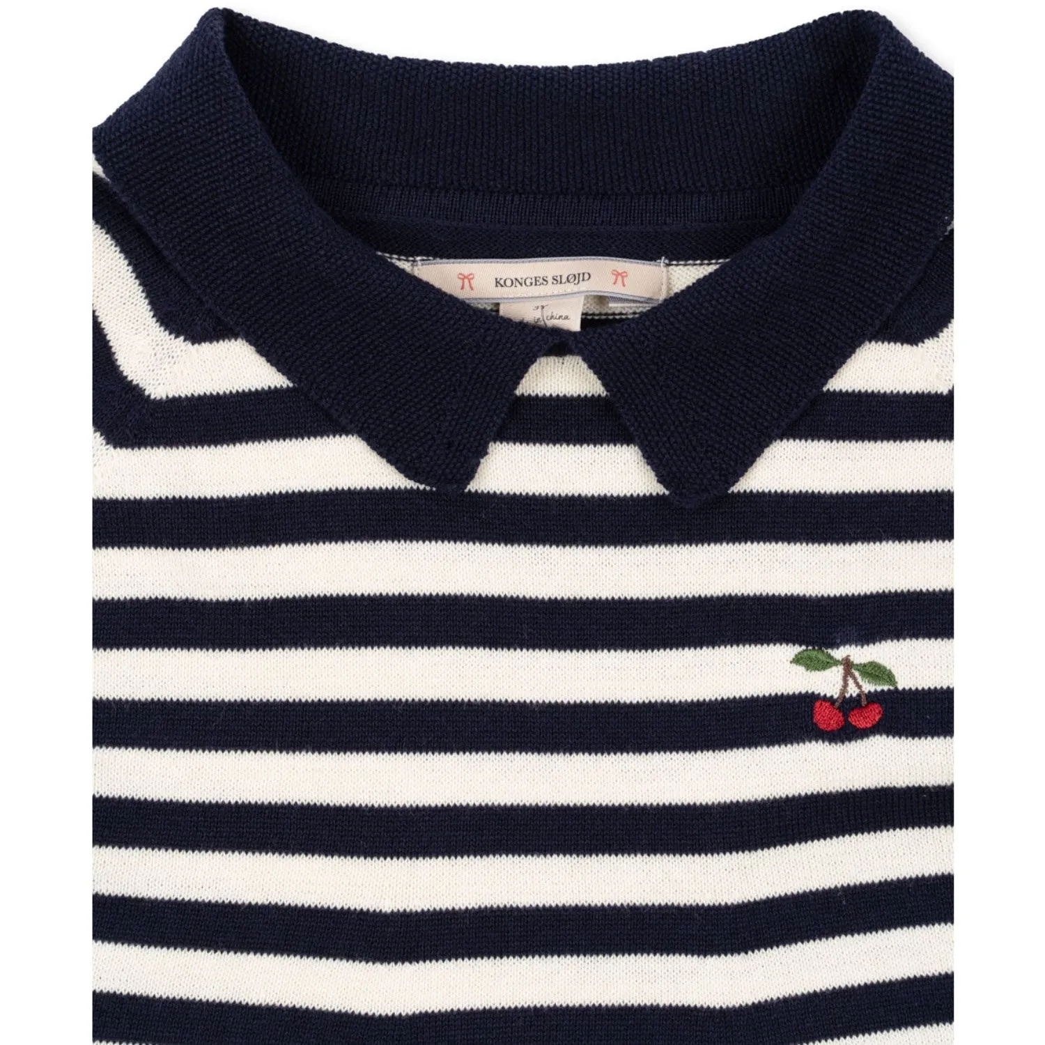 Konges Sljd Navy Stripe Venton Knit Dress Gots