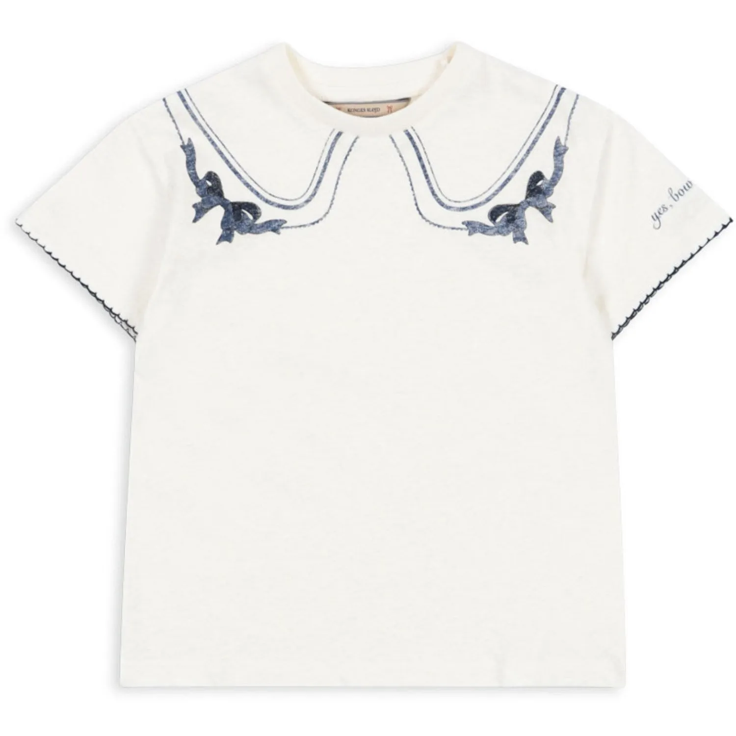 Konges Sljd Off White/Bow Collar Era Tee Ocs