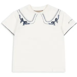Konges Sljd Off White/Bow Collar Era Tee Ocs