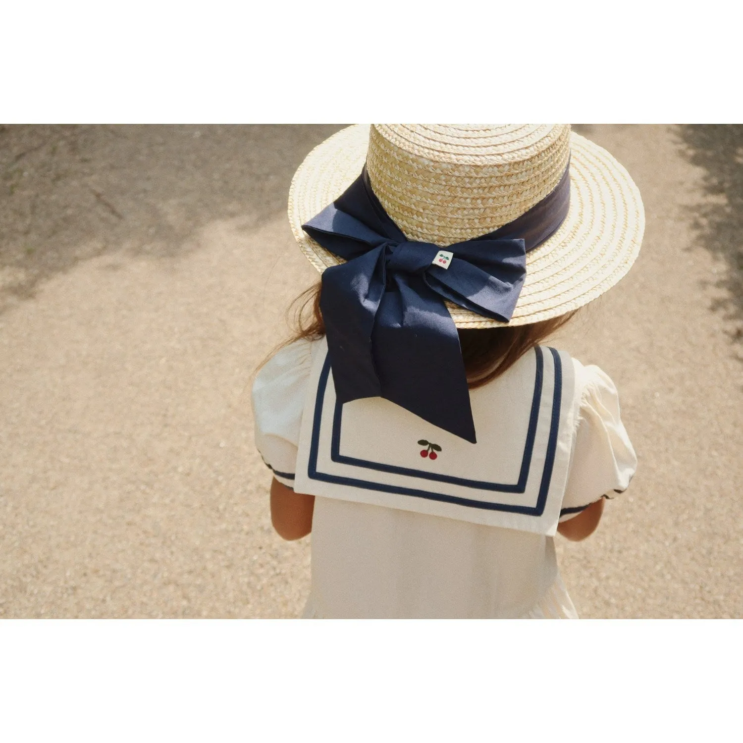 Konges Sljd Optic White Allie Sailor Dress Gots