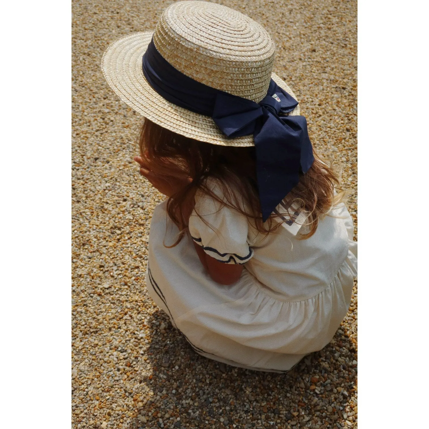 Konges Sljd Optic White Allie Sailor Dress Gots