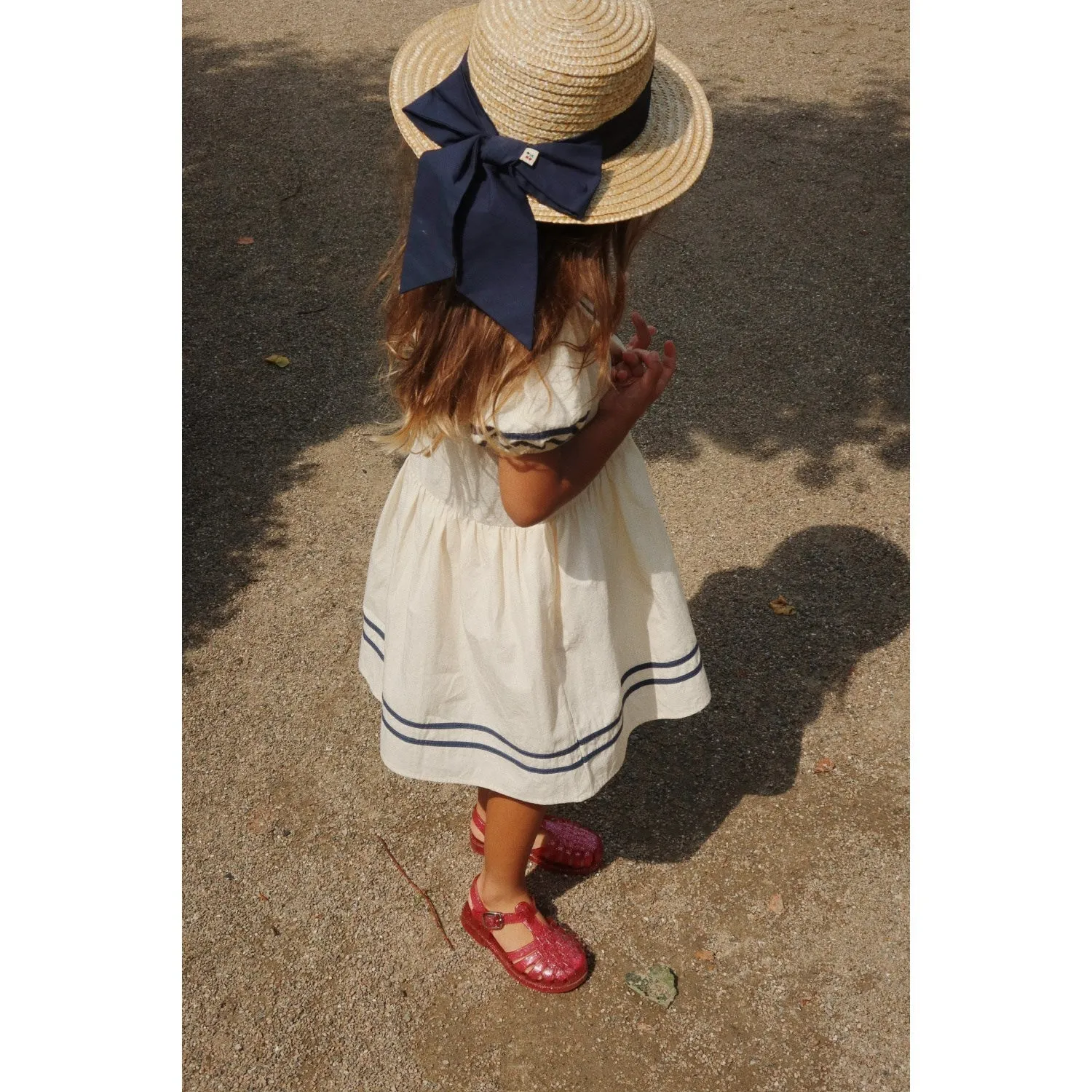 Konges Sljd Optic White Allie Sailor Dress Gots