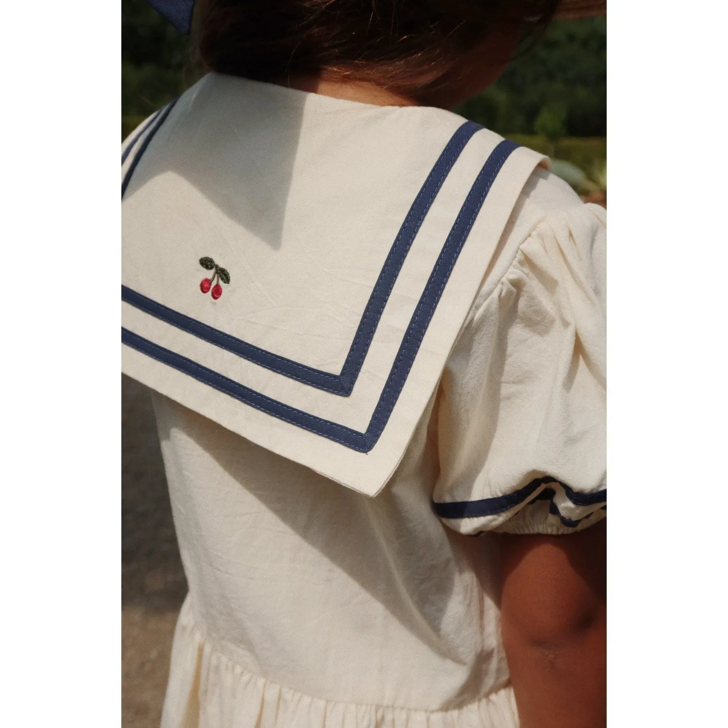 Konges Sljd Optic White Allie Sailor Dress Gots