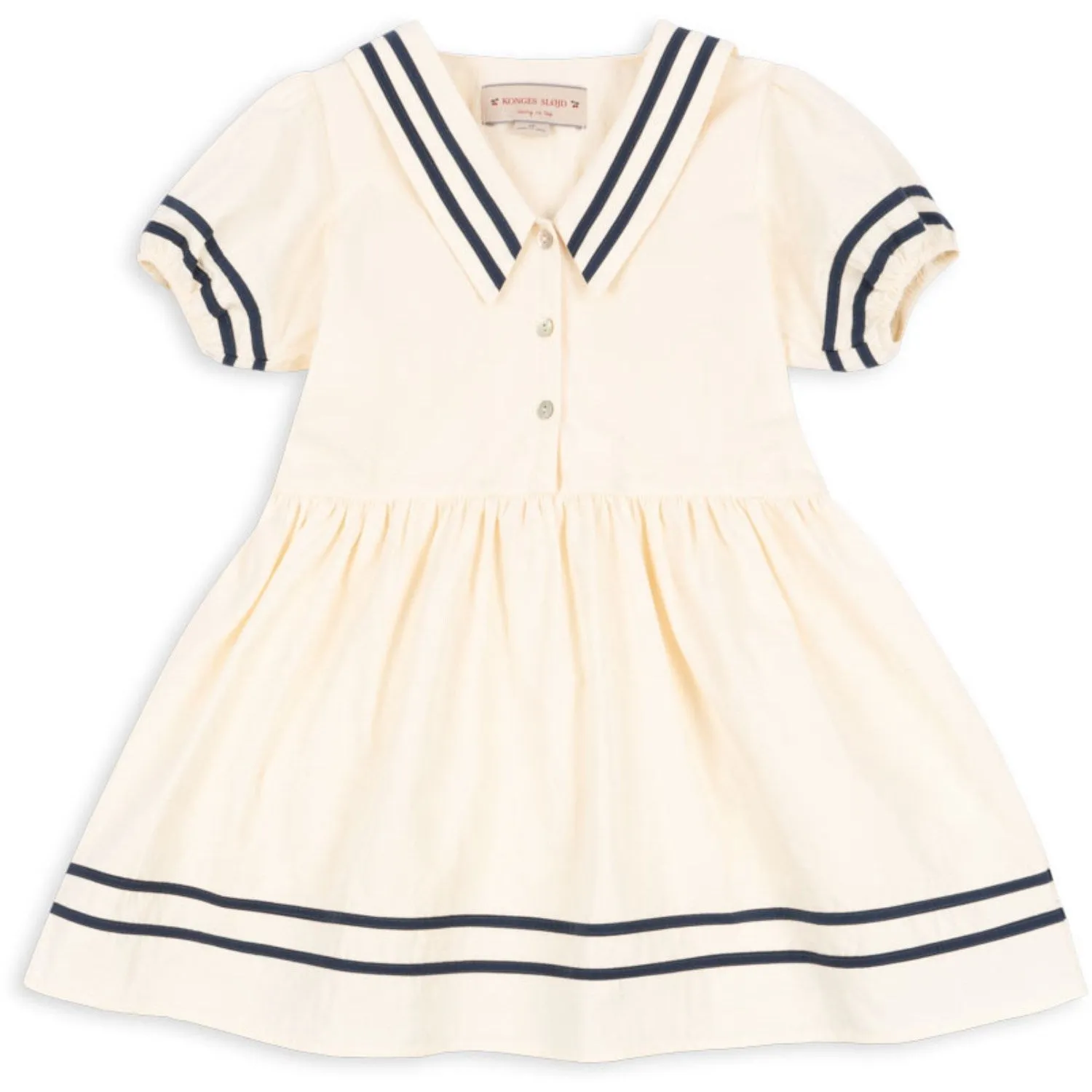 Konges Sljd Optic White Allie Sailor Dress Gots