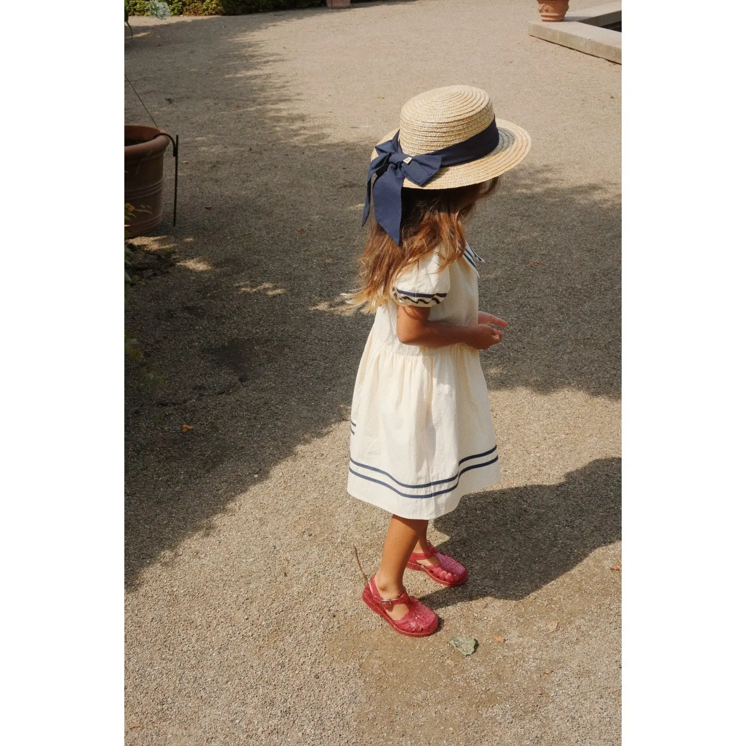 Konges Sljd Optic White Allie Sailor Dress Gots