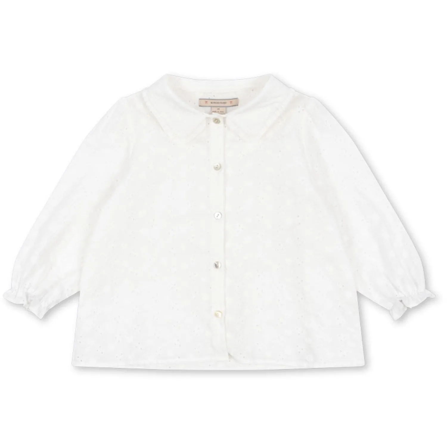 Konges Sljd Optic White Lacey Collar Shirt