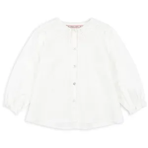 Konges Sljd Optic White Rilo Collar Shirt Gots