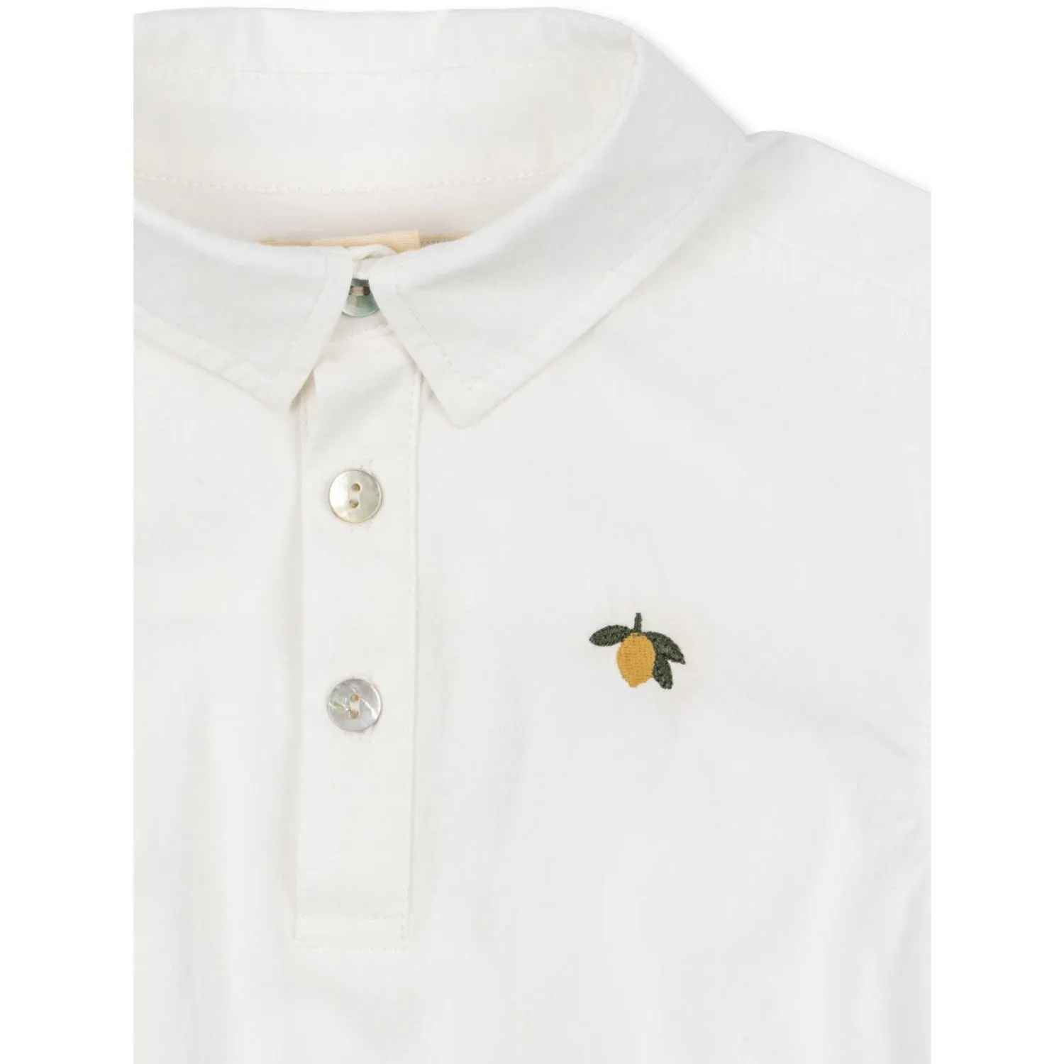 Konges Sljd Optic White Rolf Baby Shirt Gots