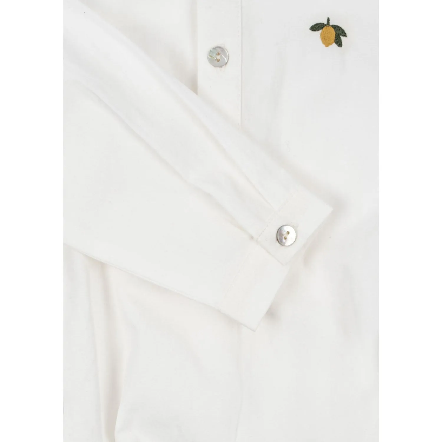Konges Sljd Optic White Rolf Baby Shirt Gots