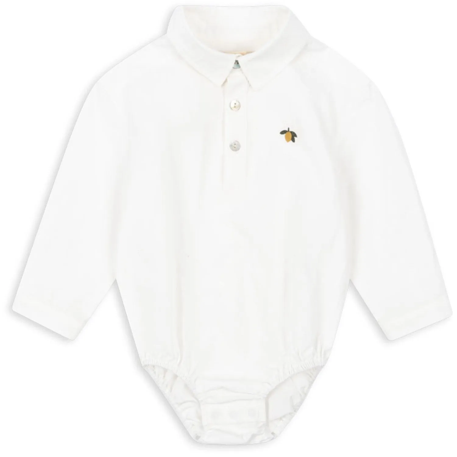 Konges Sljd Optic White Rolf Baby Shirt Gots