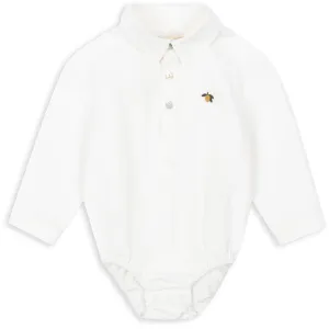 Konges Sljd Optic White Rolf Baby Shirt Gots