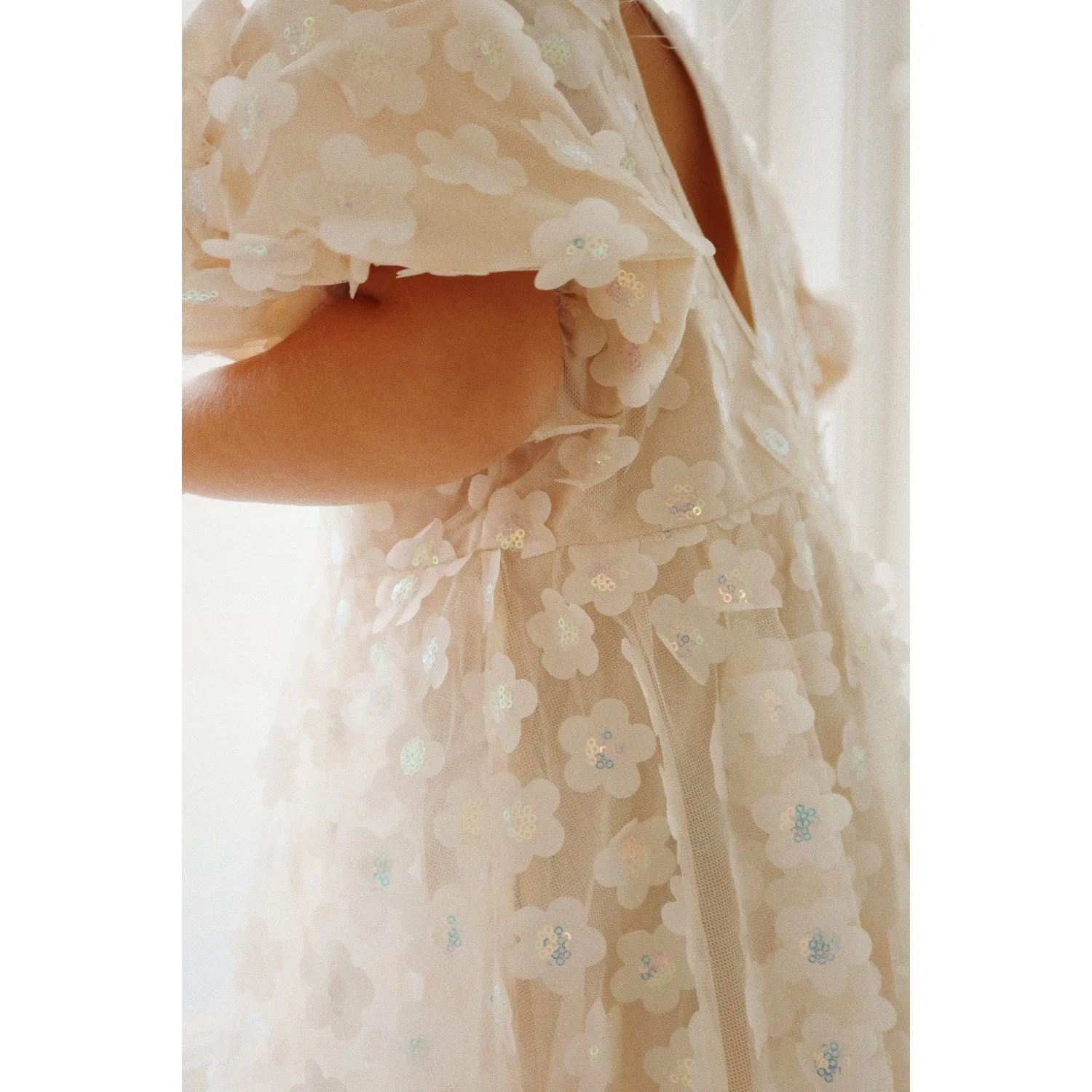 Konges Sljd Pearled Ivory Sally Dress