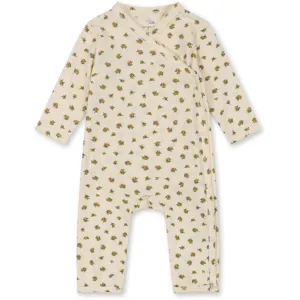 Konges Sljd Peonia Limone Basis Newborn Onesie