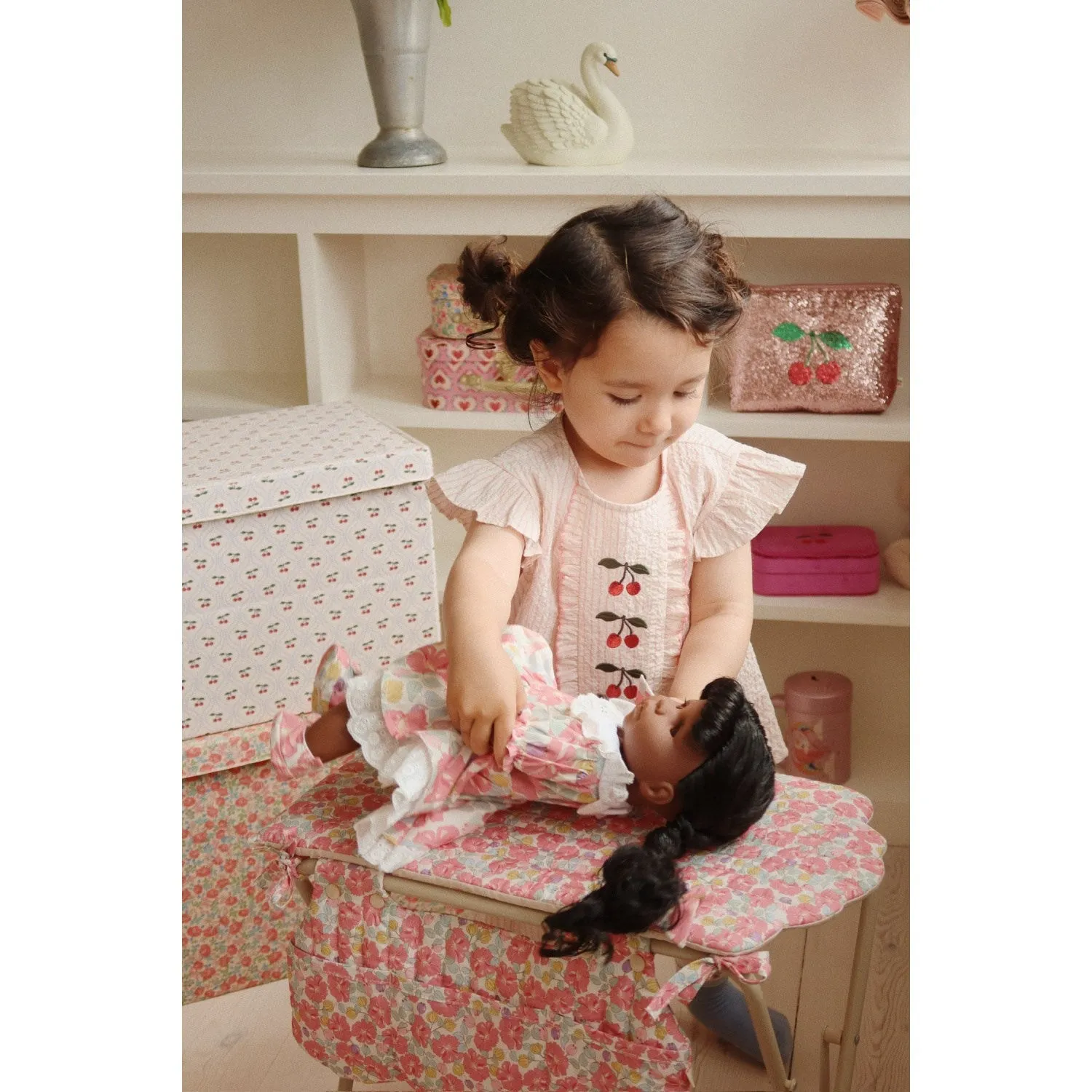 Konges Sljd Peony Stripe Ellie Frill Top Gots