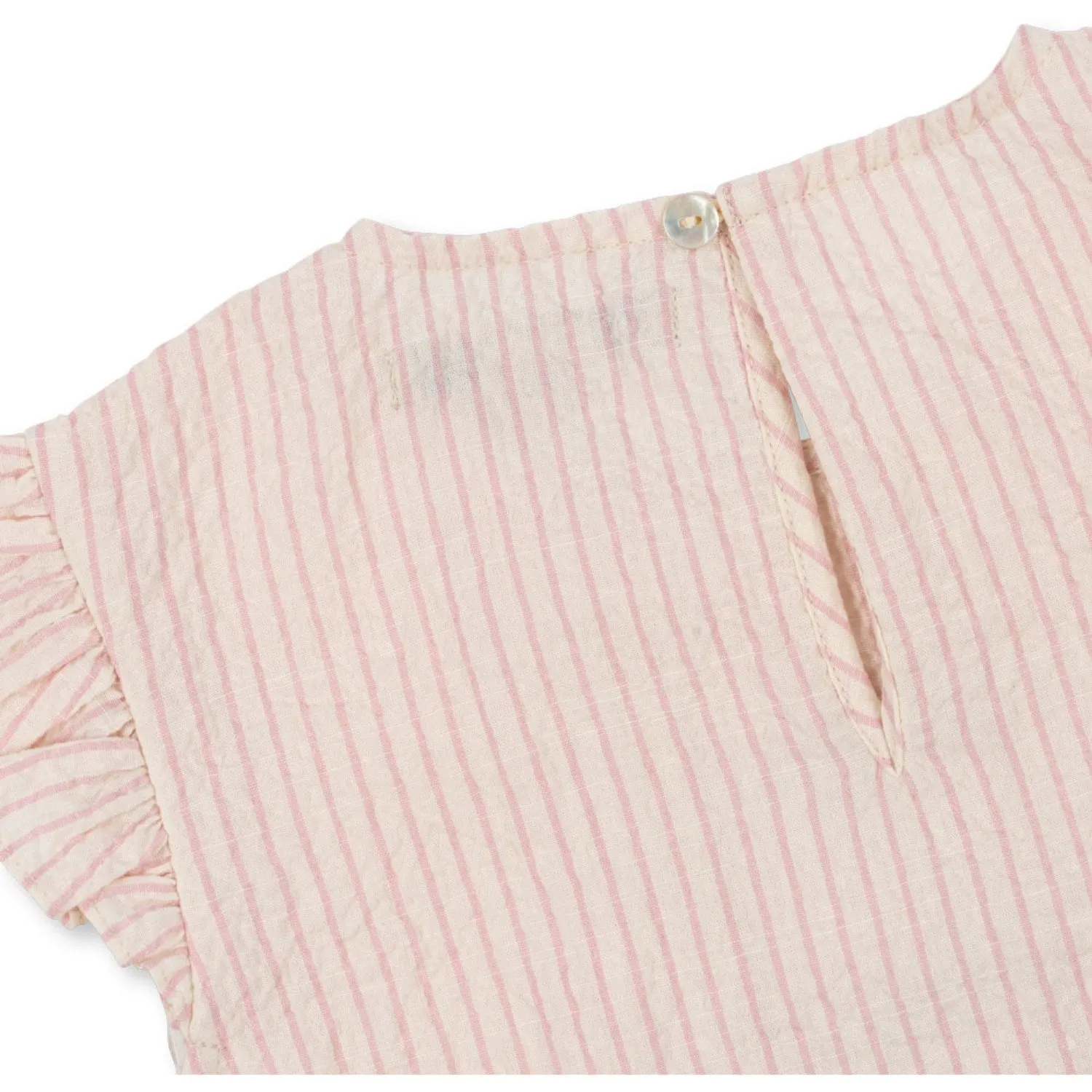 Konges Sljd Peony Stripe Ellie Frill Top Gots