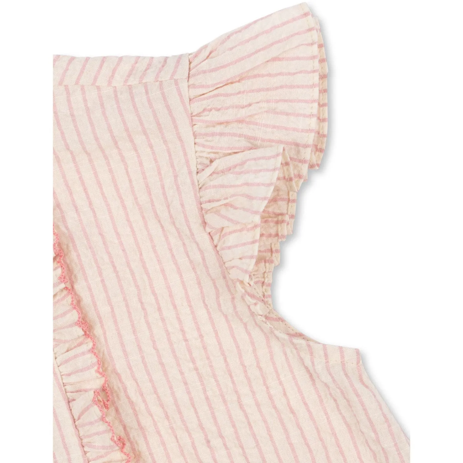 Konges Sljd Peony Stripe Ellie Frill Top Gots
